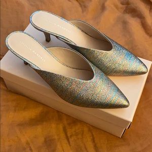 Loeffler Randall metallic multi color mule size 10